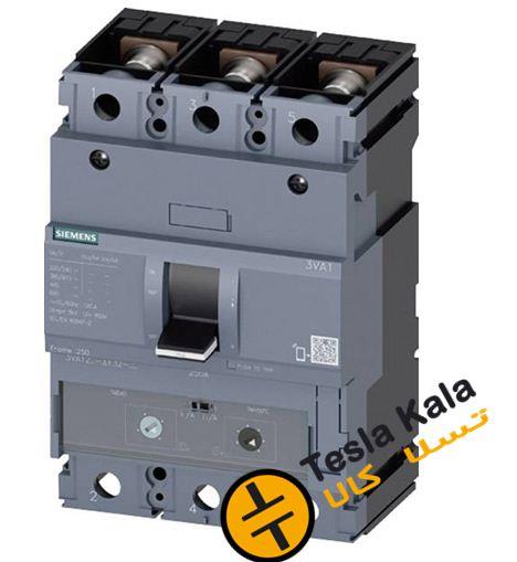 کلید SIEMENS اتوماتیک 250 آمپر قابل تنظیم حرارتی-غیرقابل تنظیم مغناطیسی 3VA1225-4EF32-0AA0